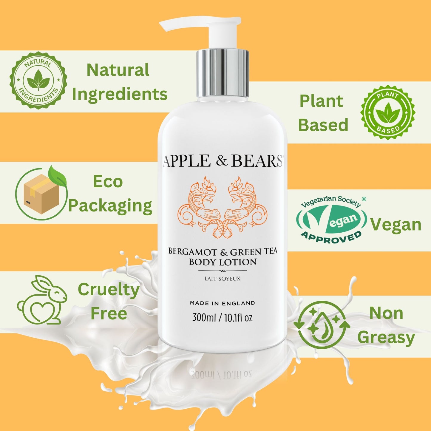 Bergamot & Green Tea - Body Lotion - 300ml/10.1 fl oz