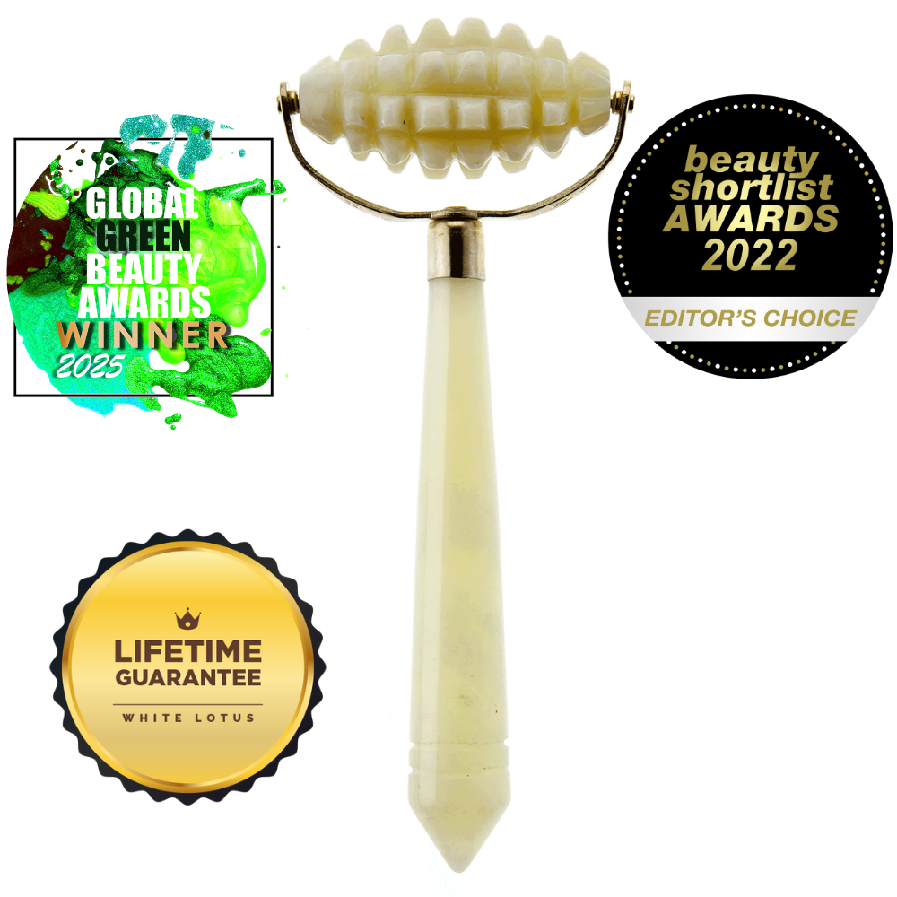 Intensive Jade Roller - Natural Chemical Free Crystal in a Signature Silk Lined Box US